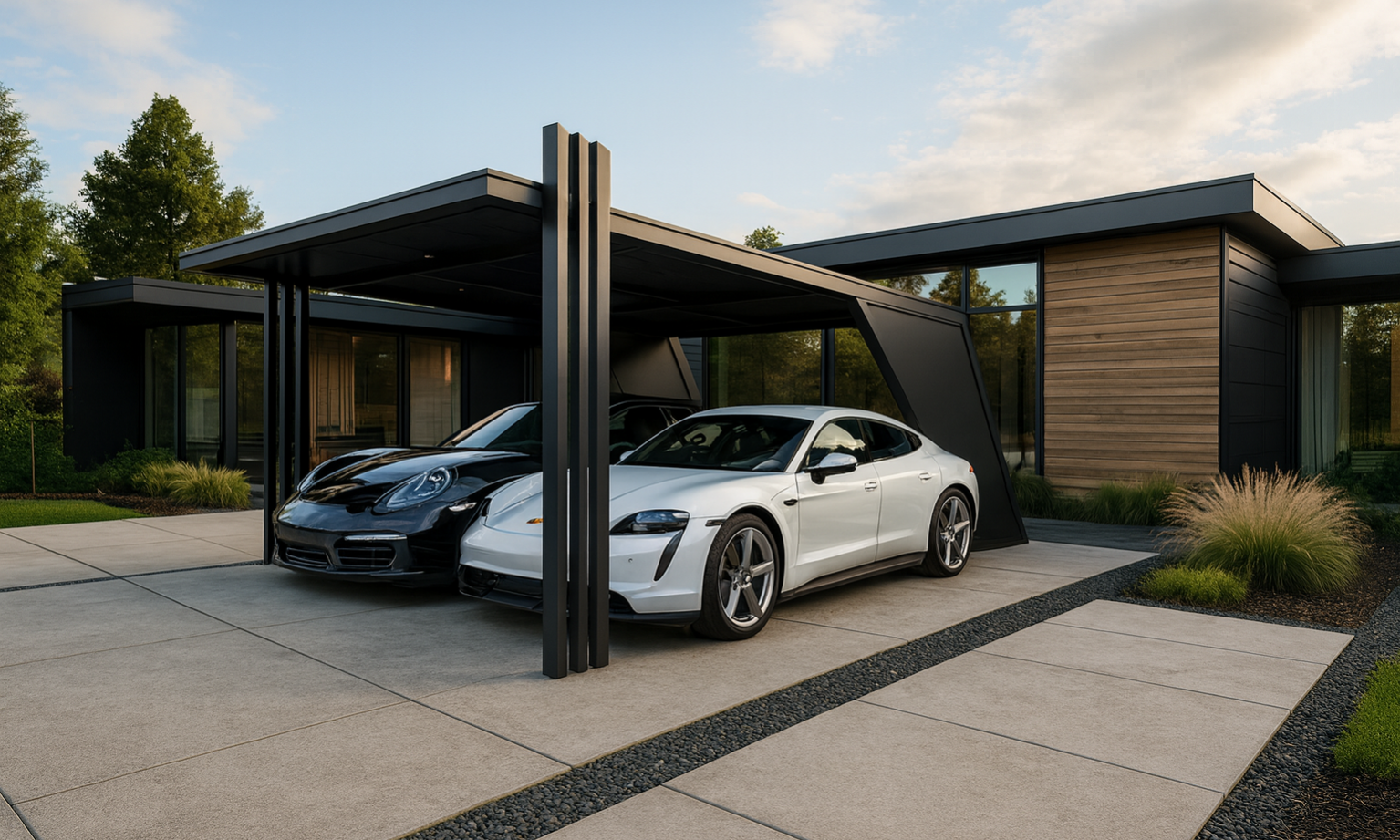 Un carport métallique unique et design, ça vous dit ?