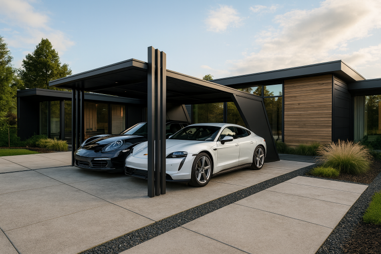 Un carport métallique unique et design, ça vous dit ? Un carport métallique unique et design, ça vous dit ?