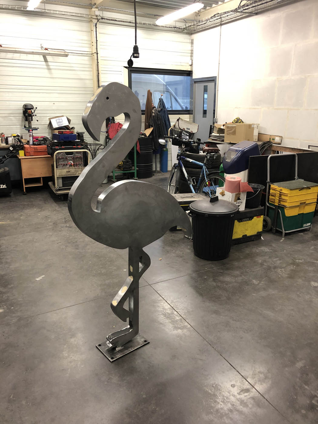 Sculpture de jardin flamant rose Décoration de jardin sur mesure Nîmes