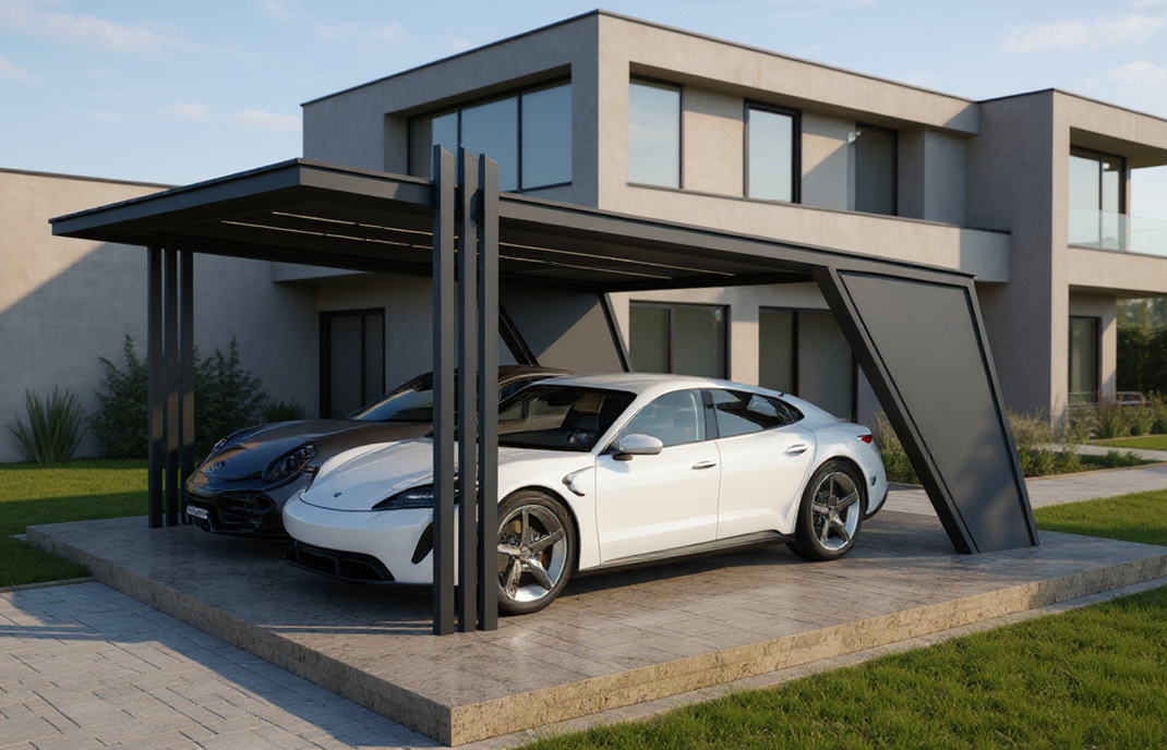 Un carport métallique unique et design, ça vous dit ?