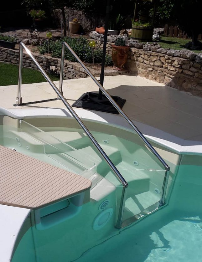 Main courante pliable pour piscine Nîmes