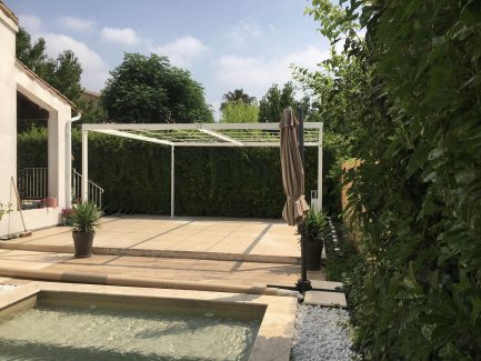 Pergola sur mesure toile soltis Gard