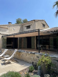 Pergola sur mesure avec toile amovible Montpellier