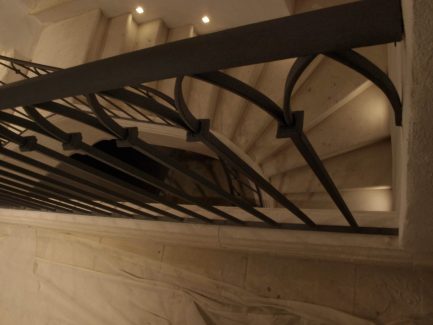Rampe d'escalier traditionnel en acier sur mesure Bezouce